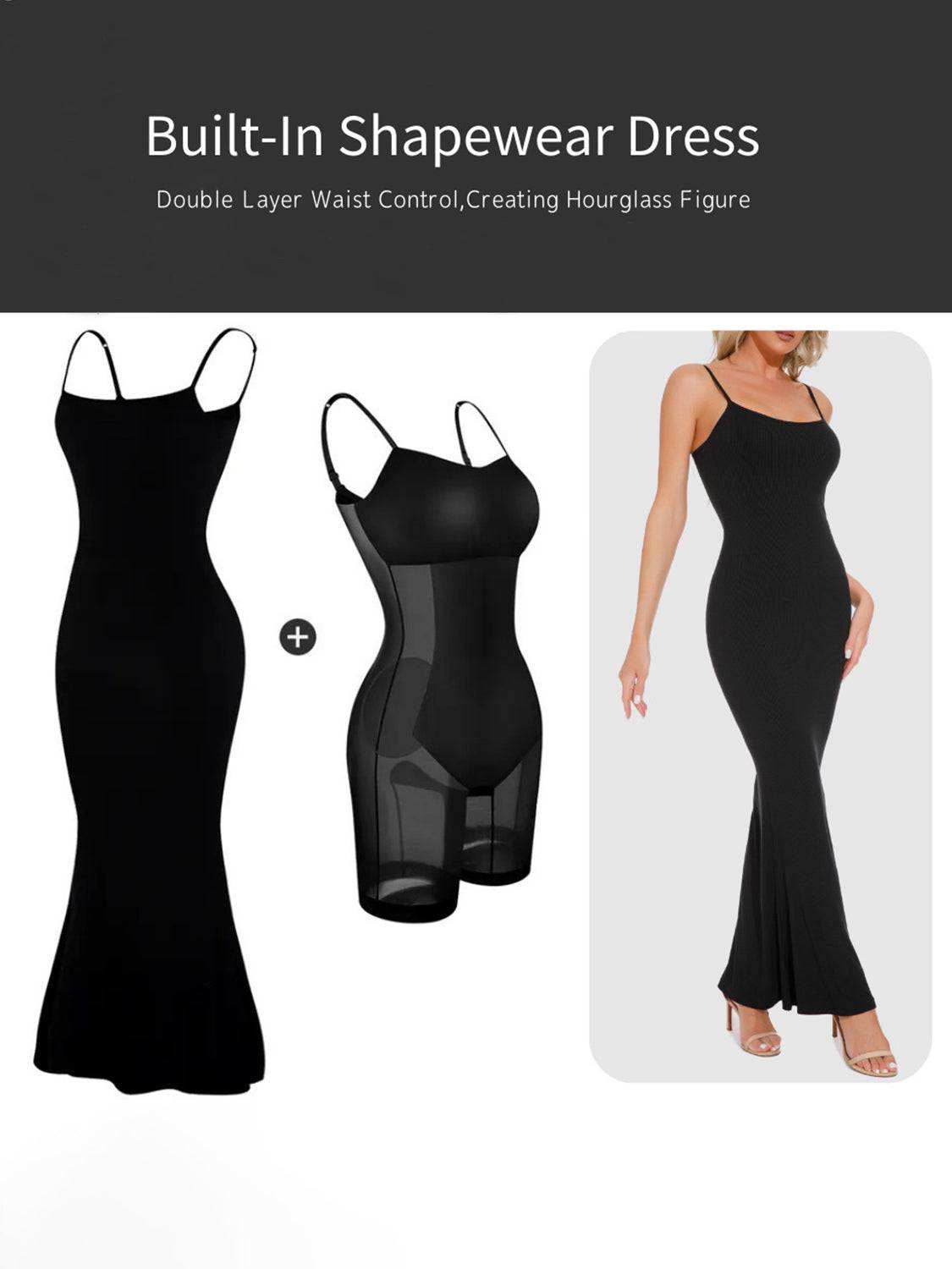 Shapewear Sleeveless Maxi Dress